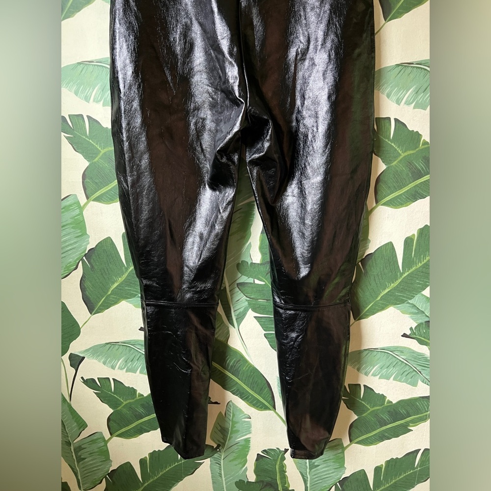 Spanx Womens Black Faux Leather Leggings XL - Picture 7 of 9